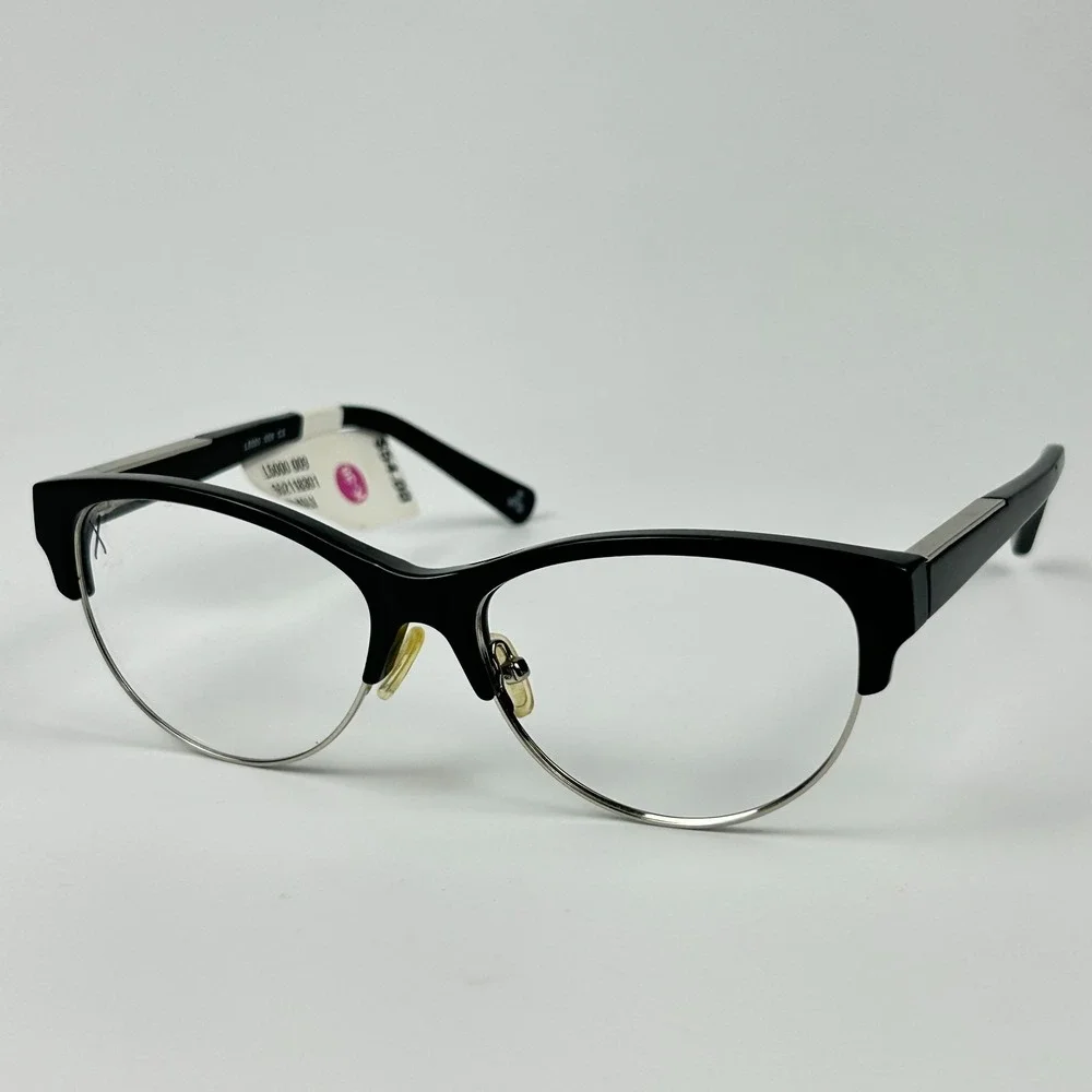 Designer Looks for Less L5000 009 Womens Eyeglasses Black Half Rim 52-15-135 mm